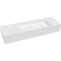 Balmani Mood handenwasser 65 x 20 cm Mat Witte Solid Surface