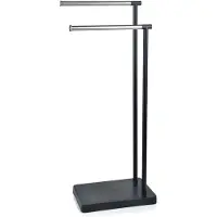 Bathlab Dubbele toiletrolhouder Dea | BathLAB by MONDEX metaal zwart 30x20x79 cm toiletrolhouders | NADUVI