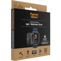 PanzerGlass Apple Watch Series 8 en 7 45mm Screenprotector Glas Zwart