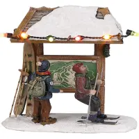 Luville Kerstfiguur Skiroute