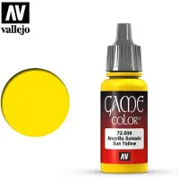 Vallejo Hobbyverf Acrylverf - 72006 Game Color - Sun Yellow - Acryl - Verf flesje - 18 ml