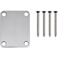 Fender 991447100 Neck Plate - Chrome Vintage Stijl voor Gitaar en Bas