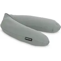 Snoozzz Zwangerschapskussen Zijslaapkussen Lichaamskussen - 185 cm - microparel vulling - luxe draagtas - wasbare hoes - Stone