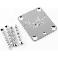 Fender Chrome Halsplaat 991445100 American Series met Corona Logo