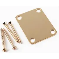 Fender 991447200 Gouden Nekplaat voor Gitaar en Bas - Vintage Stijl