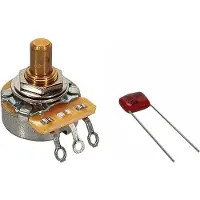 Fender Potentiometer No Load 250K Delta Tone Solid Shaft .375 met .022mf condensator