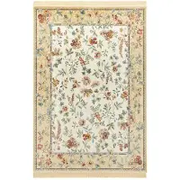 Nouristan Vloerkleed Oriental Flowers - Geel/Crème 95 x 140 cm