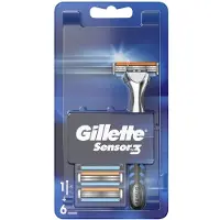 Gillette Sensor3 Scheersysteem incl 6 mesjes