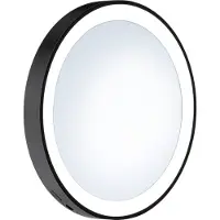 Smedbo Make-up Spiegel LED met Zuignappen Ouline Lite 12x2 Mat Zwart