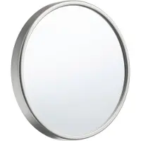 Smedbo Make up spiegel outline lite voorzien van zuignap abs/spiegelglas diameter 13 cm zilver