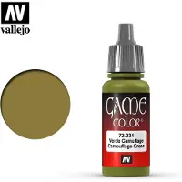 Vallejo Hobbyverf Acrylverf - 72031 Game Color - Camouflage Green - Acryl - Verf flesje - 18 ml