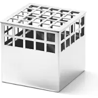 Georg Jensen Matrix Vaas Cube - 7,2x7,2x7,2 cm - RVS