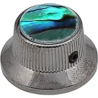 Boston KBN-262 belknop met abalone-inleg in zwart nikkel