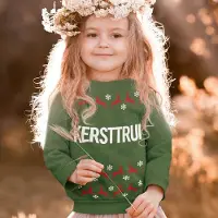 B&C Foute Kersttrui Groen Kind - Kersttrui Rendieren (7-8 jaar - MAAT 122/128) - Kerstkleding voor jongens & meisjes