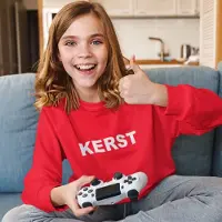B&C Foute Kersttrui Rood Kind - Kerst (3-4 jaar - MAAT 98/104) - Kerstkleding voor jongens & meisjes