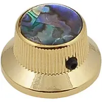 Boston KG-262 Belknop met Abalone Inleg en Gouden Afwerking