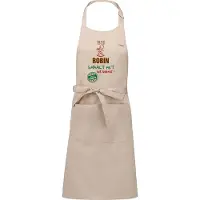 Kariban Naamcadeau - Naamschort - Keukenschort met je naam - BBQ schort - verjaardag - vaderdag - beige - het smaakt het lekkerst bij: Robin