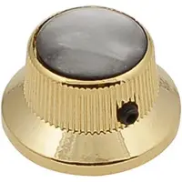 Boston KG-263 Belknop met Zwarte Parel Inleg in Goud