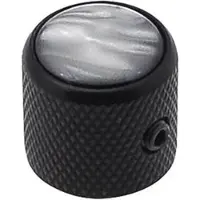 Boston KB-239 Dome Knop met Zwarte Parel Inleg - 18x18mm
