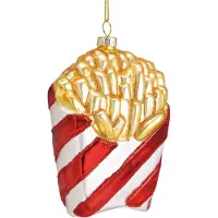 Sareva Kerst hangfrietjes van glas gekleurd