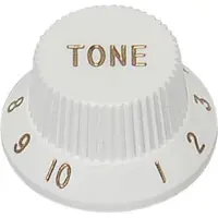 Boston KW-1726-T Stallion Bell Knop - Wit, Past op 24 Fine en 18 Coarse Knurl
