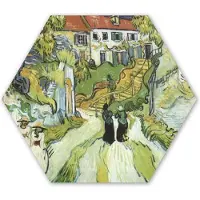 MuchoWow Hexagon wanddecoratie - Kunststof Wanddecoratie - Hexagon Schilderij - De dood van Vincent van Gogh - Vincent van Gogh - 120x103 cm