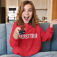B&C Foute Kersttrui Rood Kind - Kersttrui (5-6 jaar - MAAT 110/116) - Kerstkleding voor jongens & meisjes