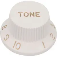 Boston KW-244-T Bell Knop - Wit voor Inch Type Pot Shaft
