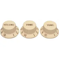 Fender 991369000 Strat-knoppen voor CTS-as, 1V + 2T, verouderd