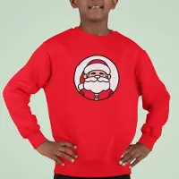 B&C Kersttrui Rood Kind - Kerstman (12-14 jaar - MAAT 158/164) - Kerstkleding voor jongens & meisjes
