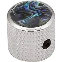 Boston KN-237 Dome Knop met Abalone Inleg - 18x18mm, Chroomafwerking