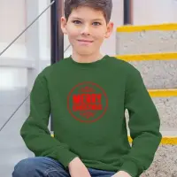 B&C Kersttrui Groen Kind - Merry Christmas Premium (3-4 jaar - MAAT 98/104) - Kerstkleding voor jongens & meisjes