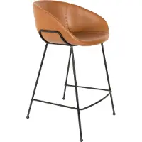 Zuiver Barstoel Feston Counter Stool 65 cm Brown