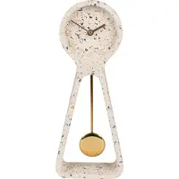 Zuiver Klok Pendulum Clock Time Terrazzo White