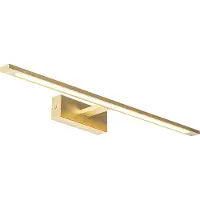 QAZQA Wandlamp messing 62 cm incl. LED IP44 - Jerre
