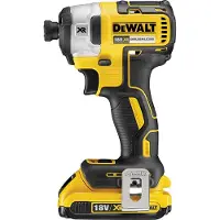 DeWalt DCF887D2-QW, schroefboormachine met slagkracht, zwart, geel, 1/4", 3250 omw/min, 240 omw/min, met batterij