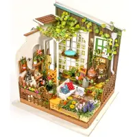 Robotime Miniatuur knutselset Miller's Garden met LED-verlichting