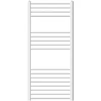 LuxeBath Badkamerradiator Sahara 600x1200 mm Wit gebogen met zijaansluiting