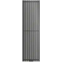 LuxeBath Verticale paneelradiator Stella antraciet, 480x1600 mm, met middenaansluiting