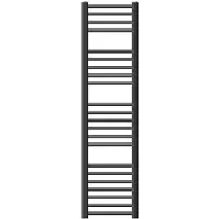 LuxeBath Sahara badkamerradiator 300 x 1400 mm antraciet recht met zijaansluiting