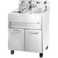 Casselin Elektrische Friteuse RVS | 2x13L (Lager dan 90 cm;90 tot 150 cm;)