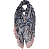 Juleeze Sjaal Dames Print 80x180 cm Roze Polyester
