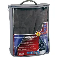 Lampa Stoelhoezen en gordijnen set ”Premiere” – grijs – microvezel – 9 delig -2x zijgordijnen 107×150 cm 2x centrale gordijnen 268×94 cm – 1x zonnescherm gordijn 248×15 cm – 4x magnetische band – 90 haken
