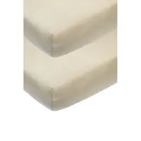 Meyco Hoeslaken Co-sleeper Sand 2-pack 50x90