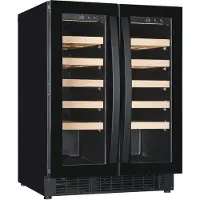 CombiSteel Wijnkoelkast 2 Deuren 100l Dual Zone - 7525.0030 - Horeca & Professioneel