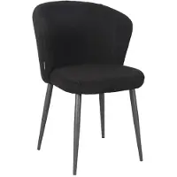 Label51 Whirl eetkamerstoel teddy zwart - set van 2 stoelen