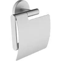 Mueller Hilton toiletrolhouder met klep RVS