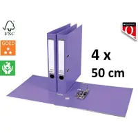 Quantore 4 x Ordner - A4 - 50mm breed - PP kunststof - violet
