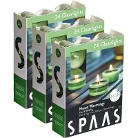 Spaas Geurende Clearlights Theelichten Kaarsen - Heart Warmings - circa 4,5u - 72 stuks