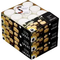 Spaas 3x Theelichten Maxi Wit 10 Branduren 24 stuks